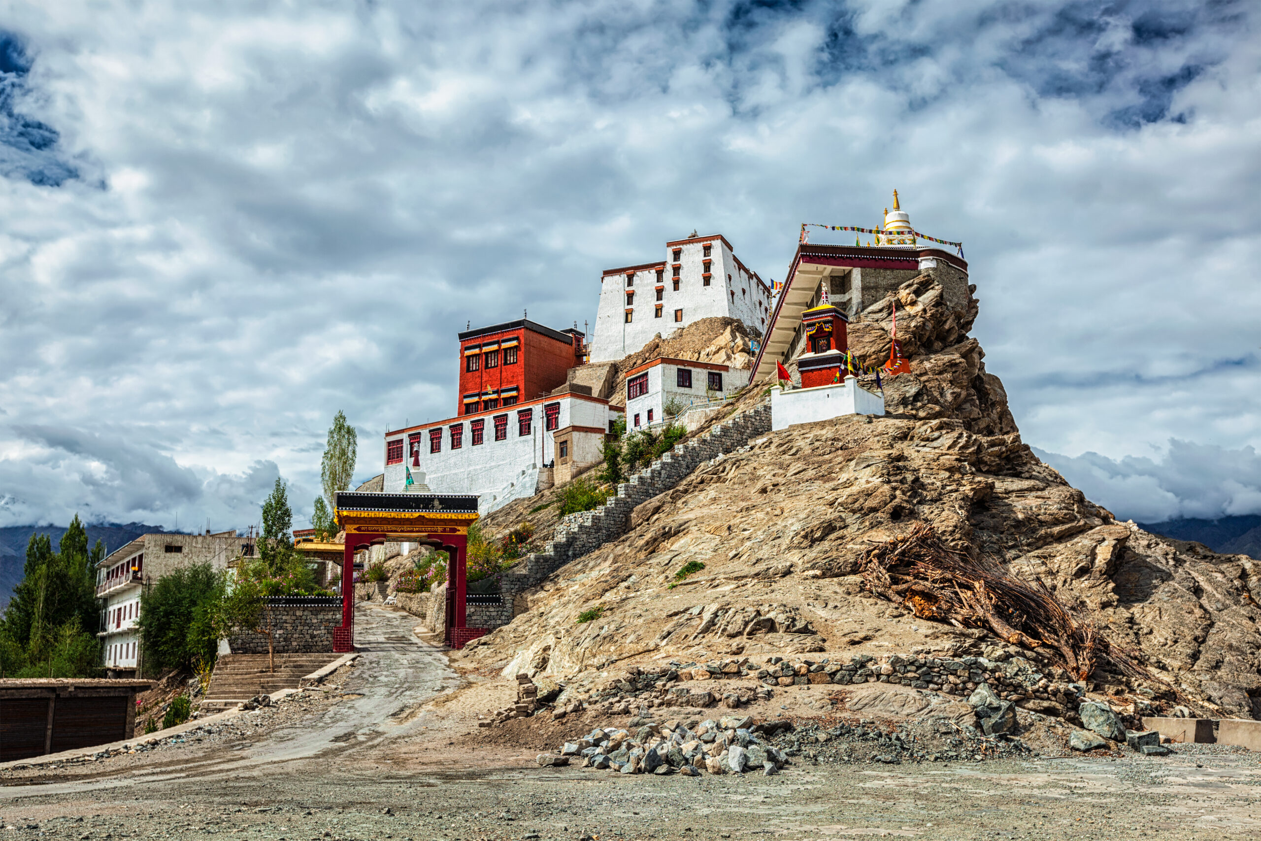 Thiksey gompa (Tibetan Buddhist monastery). Ladakh, India